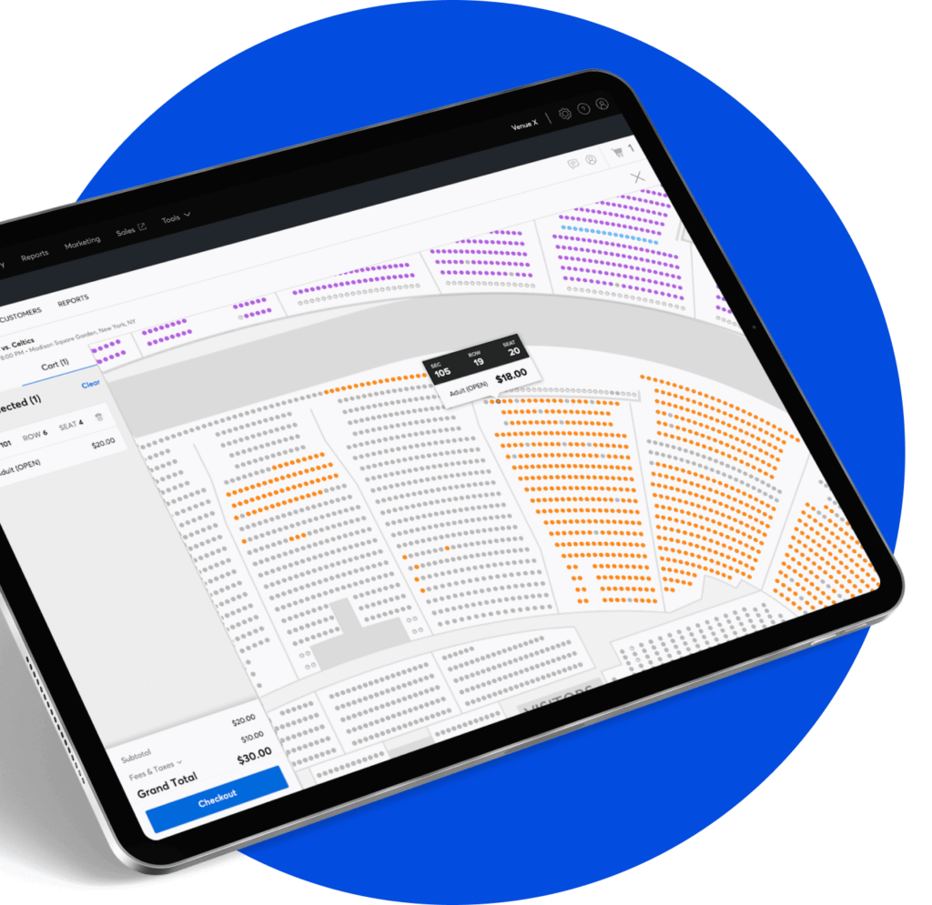 screenshot of tm1 sales on tablet 